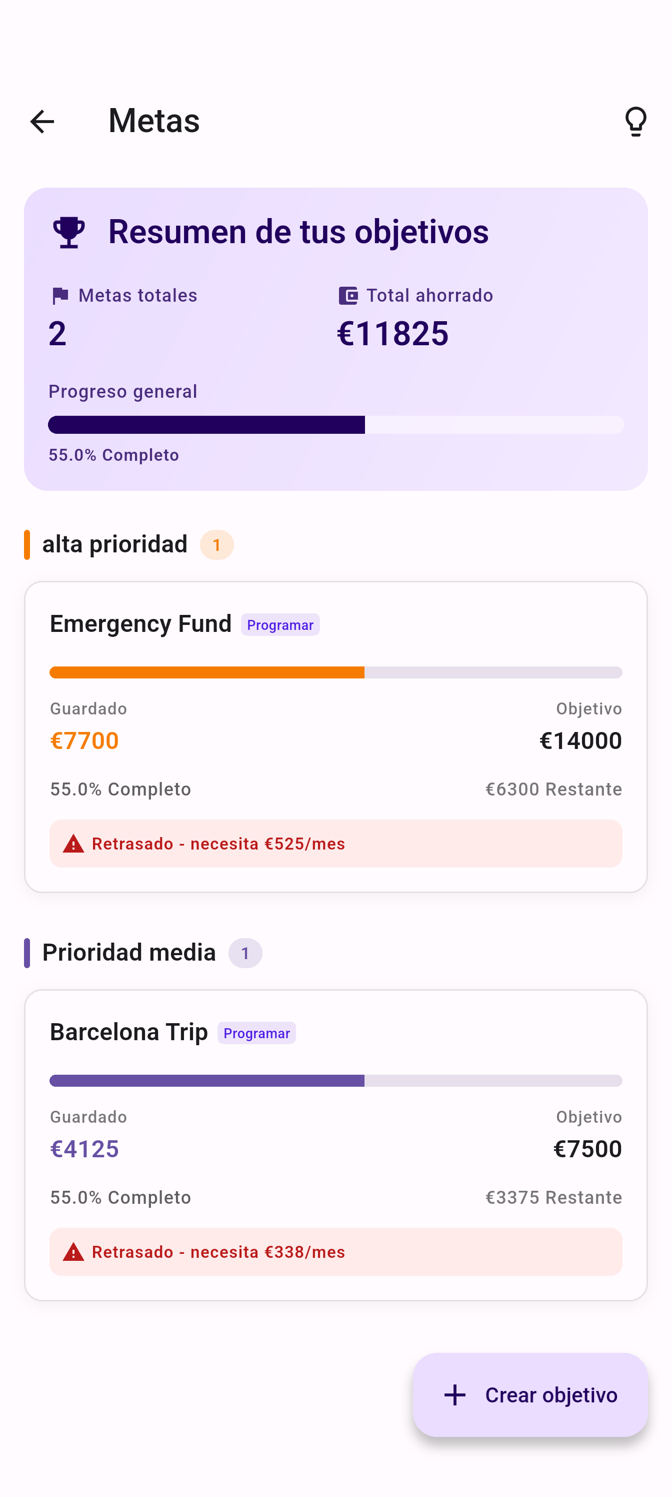 EZer Goals - Save for what matters