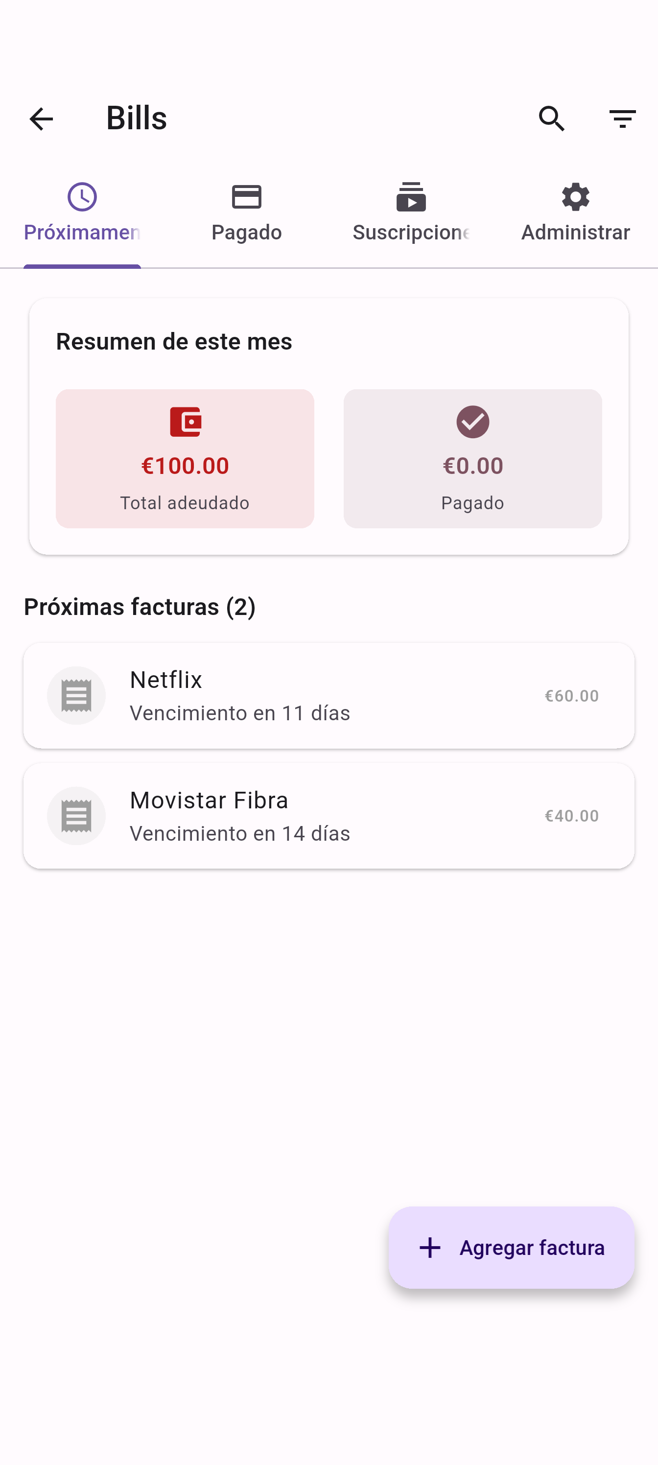 EZer Bills - Never miss a payment