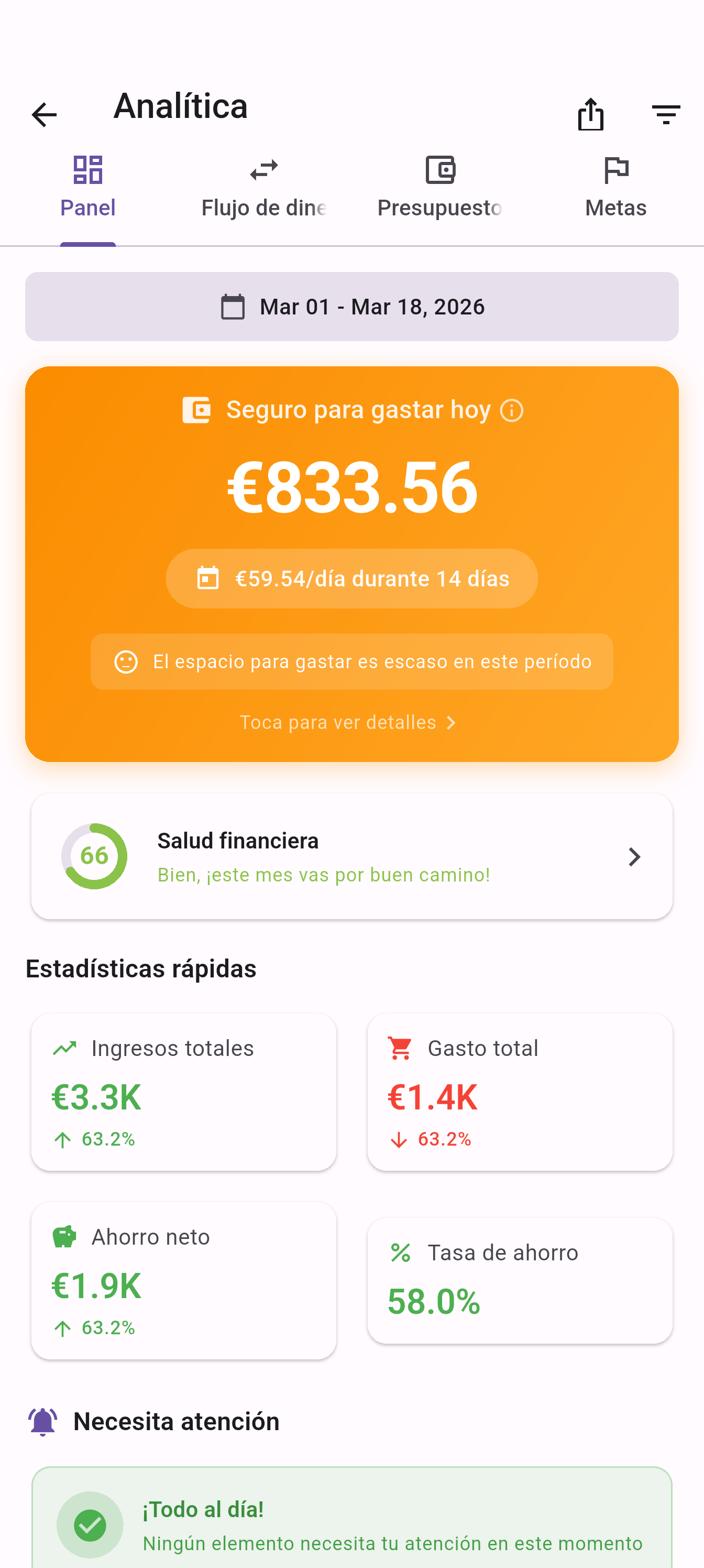 EZer Budget Health - Track budget performance